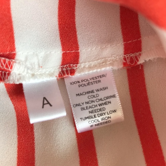 Loft Striped Top with Zip - XS White Red - Picture 6 of 6